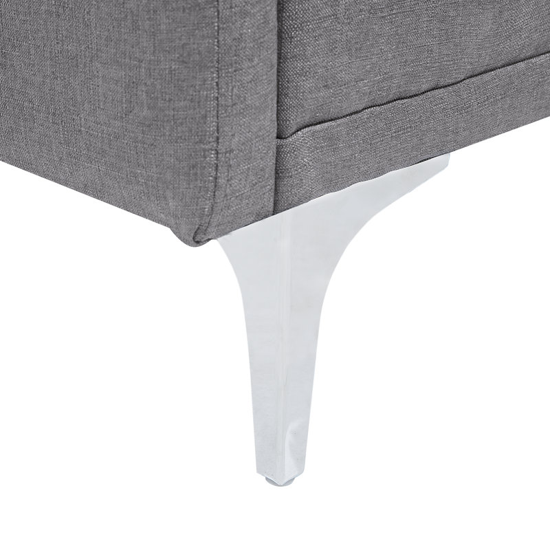 Ethel 3 Seater Velvet Sleeper, Grey green