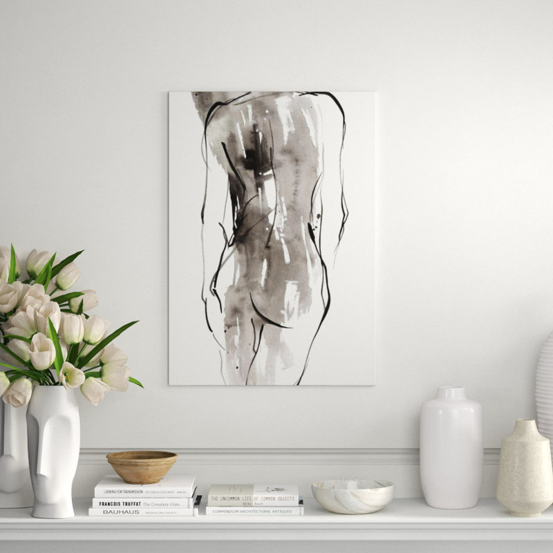 Delicate Motion II Painting by FORM Design Studio, 34" H x 24" W x 1.5" D, Outdoor