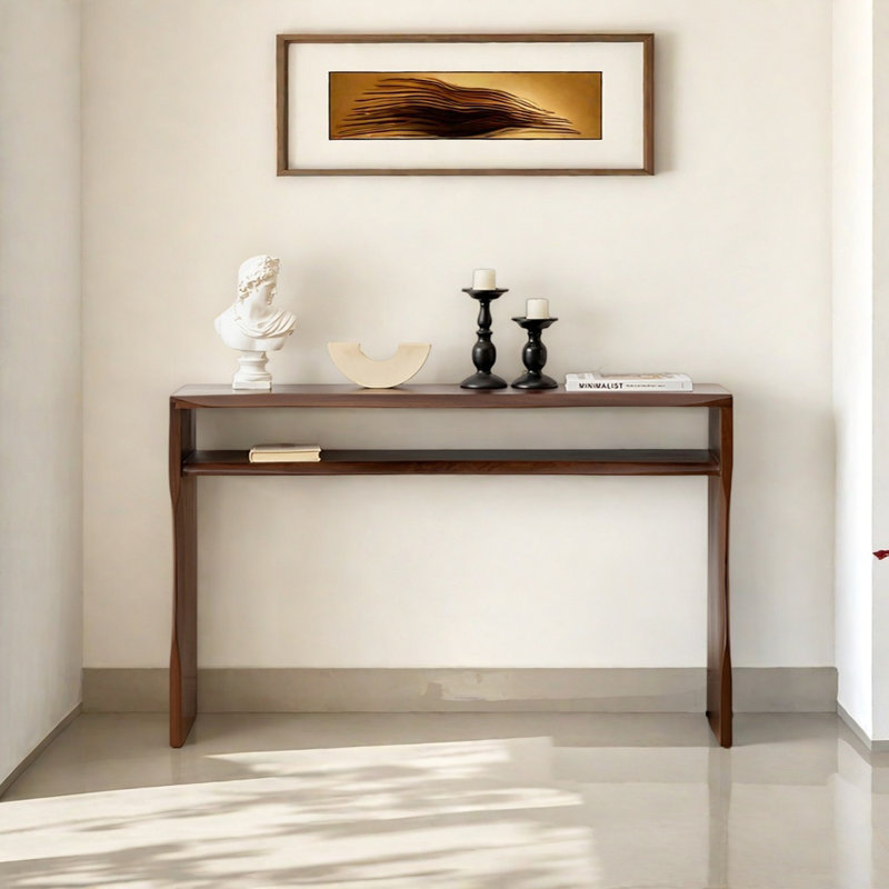 Console Modern Minimalist, H 29,53 po x l 51,18 po x P 11,81 po, Brun