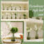 Ensemble de 12 vases Green Bud, petits vases en verre verts pour centres de table | Vase à fleurs nervurées, vases à bourre rayés en vrac, mariage, anniversaire, douche nuptiale, décoration de table pour la maison