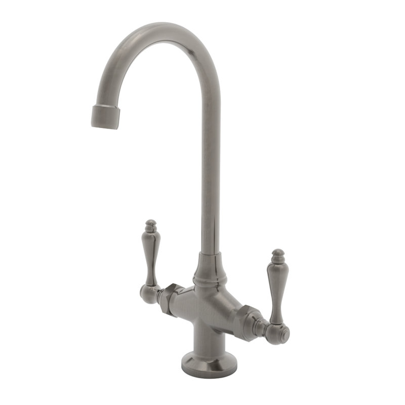 Nadya Double Handle Bar Faucet, Antique Nickel