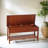 Quality Solid Wood Entryway Shoe Bench In Cherry With Functional Storage - 35.5" L X 13" W 18" H Strong And Practical Finish Handy Convenient For-266670119