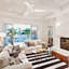 Ventilateur de plafond blanc mat intérieur / extérieur 52 po Hermosa-396430255