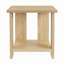 Petite table d'appoint carrée avec tablette de rangement à 2 niveaux, table de chevet moderne en bois pour salon ou canapé, table d'appoint compacte pour téléphone-571597893