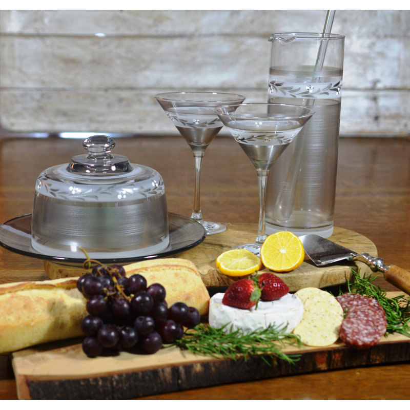 Pewter Vine 9 oz. Martini Glass