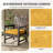 Wynee Outdoor 4” Seat Cushions And 22”X22” Outdoor Cushions Dining Seat Cushions -2136508305