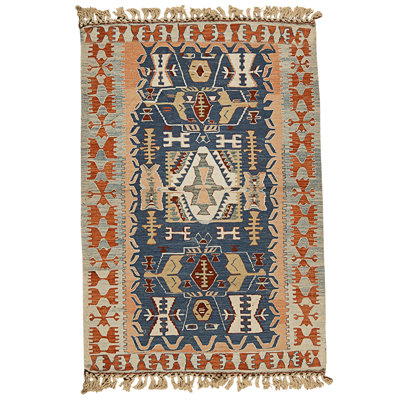 Hand Knotted Wool Area Rug