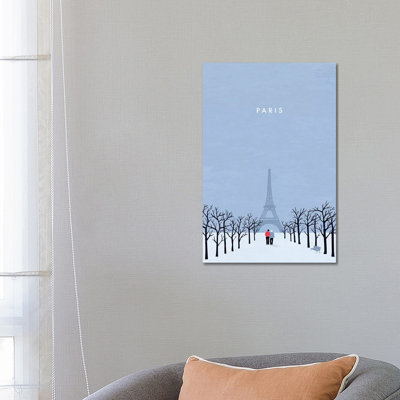 Paris 1 Piece Wrapped Canvas Wall Art