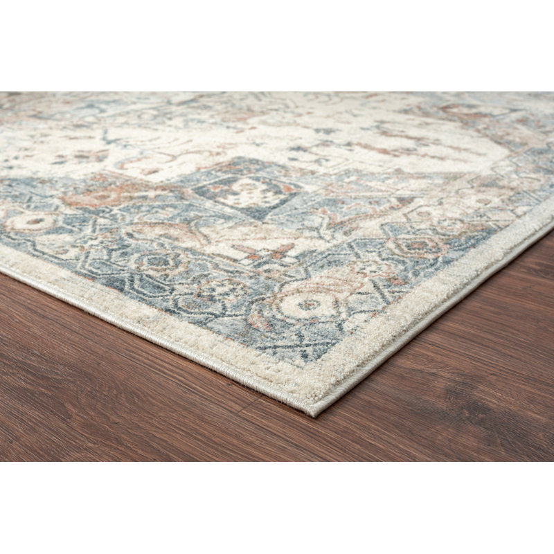 Tapis oriental gris / beige Cynthie, Rectangle 6 pi x 9 pi