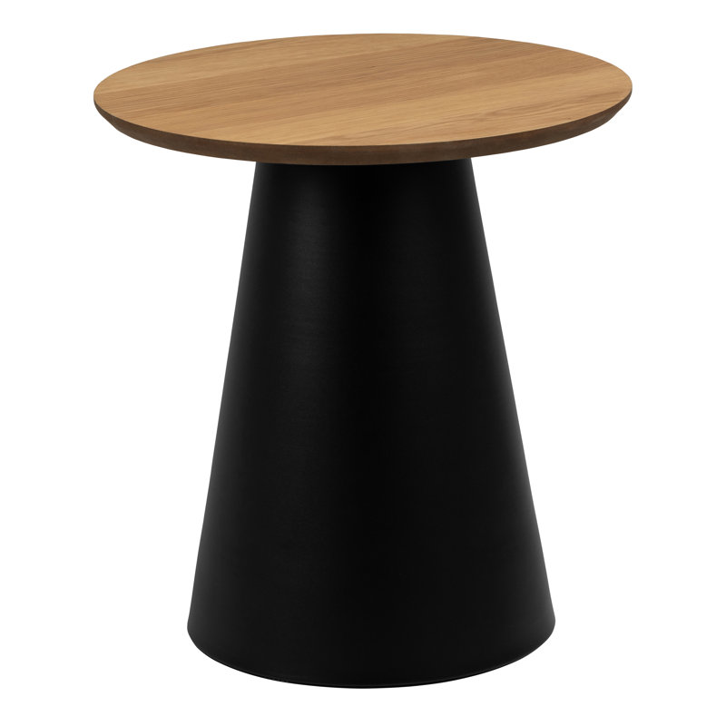 Balliet Coffee Table, Brown Top/Black Base, 48 H x 45 W x 45 D cm