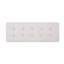 Banc contemporain gris avec coutures gaufrées sophistiquées, base l 46,54 po x P 17,5 po x H 16,76 po