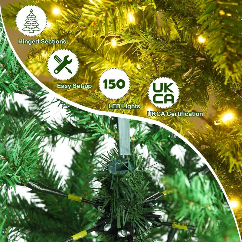 4.92' H Lighted Artificial Christmas Tree