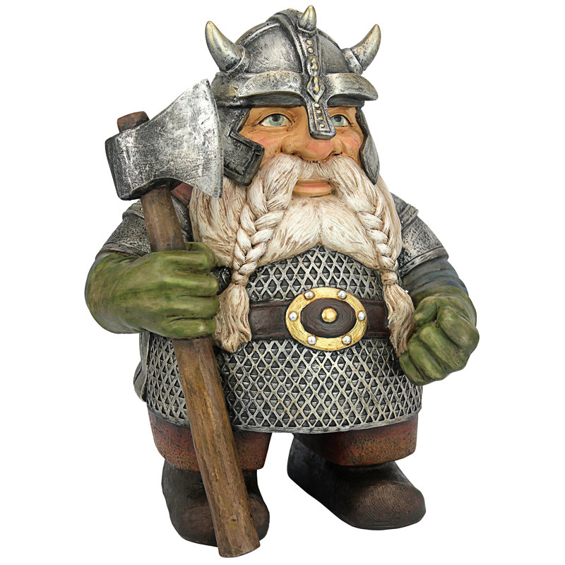 Statue de gnome nain Viking Victor Norse
