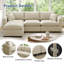 Canapé modulaire Cloud Couch, canapé modulaire convertible à siège profond pour le salon, canapé modulaire rembourré en duvet moelleux moderne-1815478329-1815478340