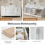 Meuble-lavabo double 72 po avec plateau en granite blanc Riverford