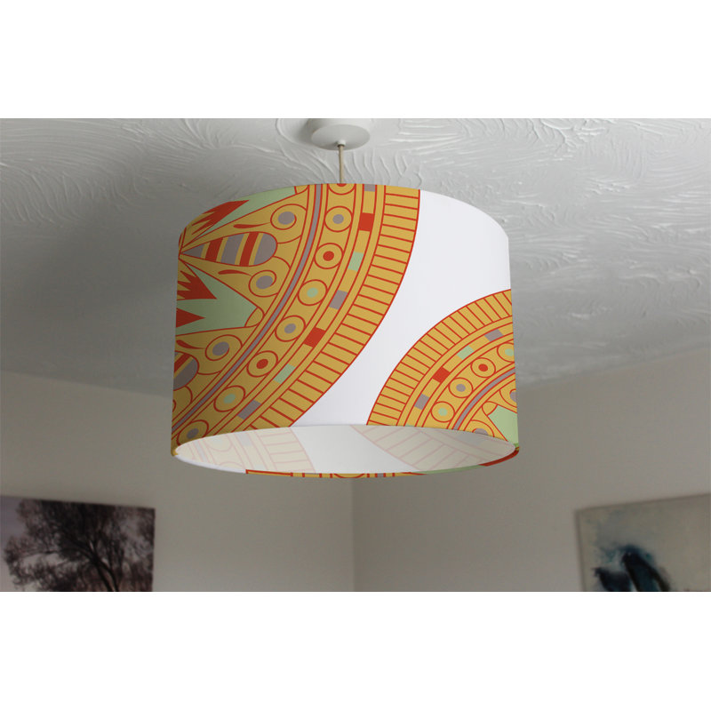 Cotton Drum Lamp Shade ( Uno ), 25cm H x 40cm W x 40cm D