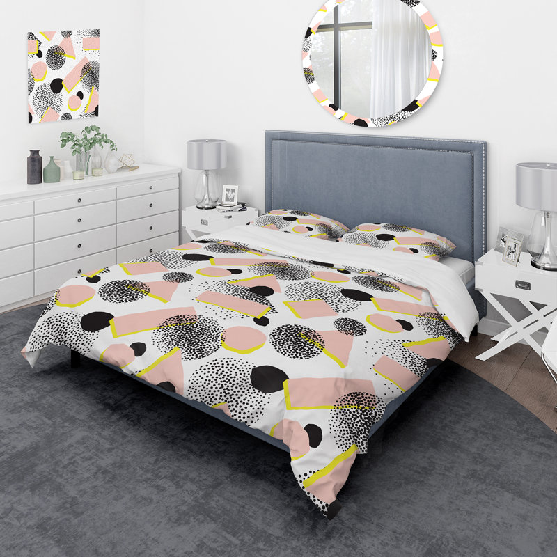 Ensemble de housse de couette en microfibre Radrosav, Housse de couette pour grand lit + 2 taies décora