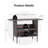 Rectangular 4 - Person Outdoor Standing Height Table 