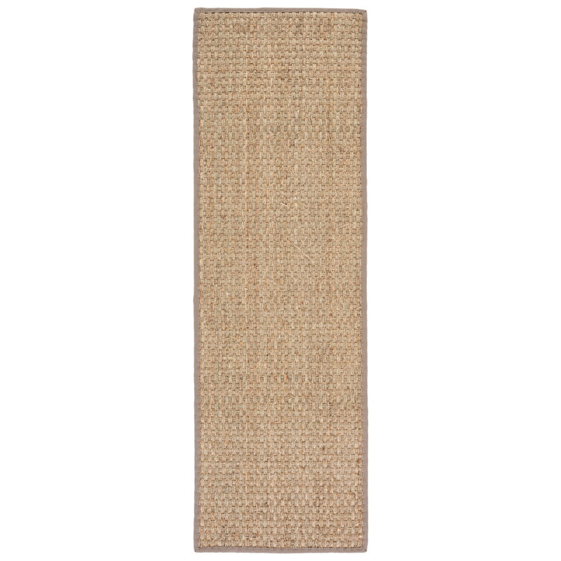 Jeremy Machine Woven Beige/Grey Rug, Runner 76 x 244cm