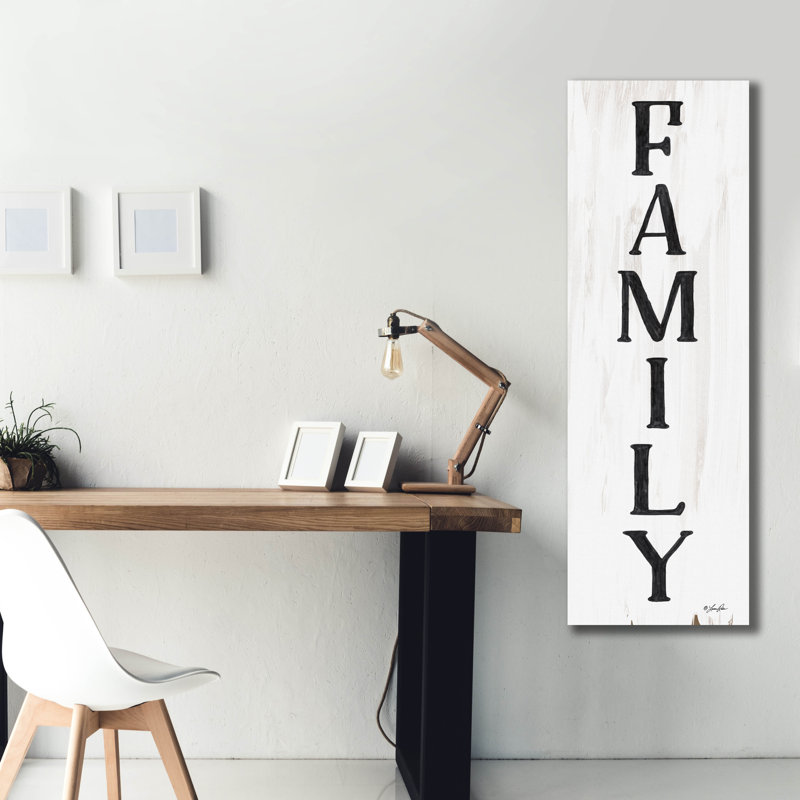«Family» par Lauren Rader, toile, art mural, H 60 po x l 20 po x P 1,5 po