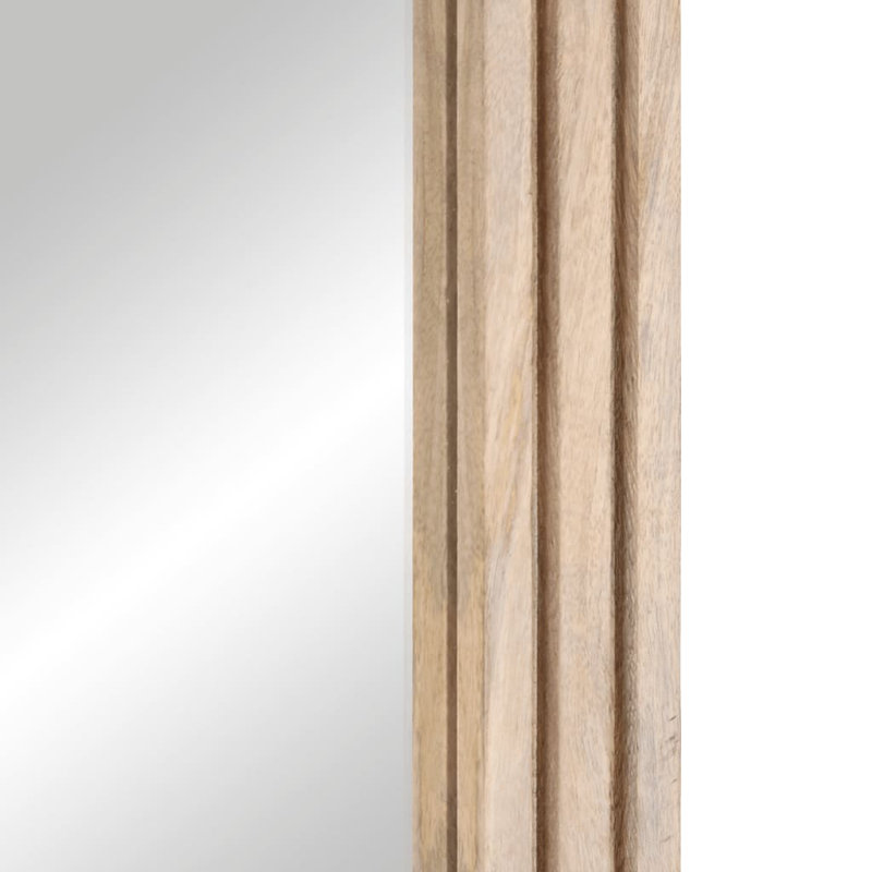 Bruny Bathroom Mirror, Natural sheesam wood