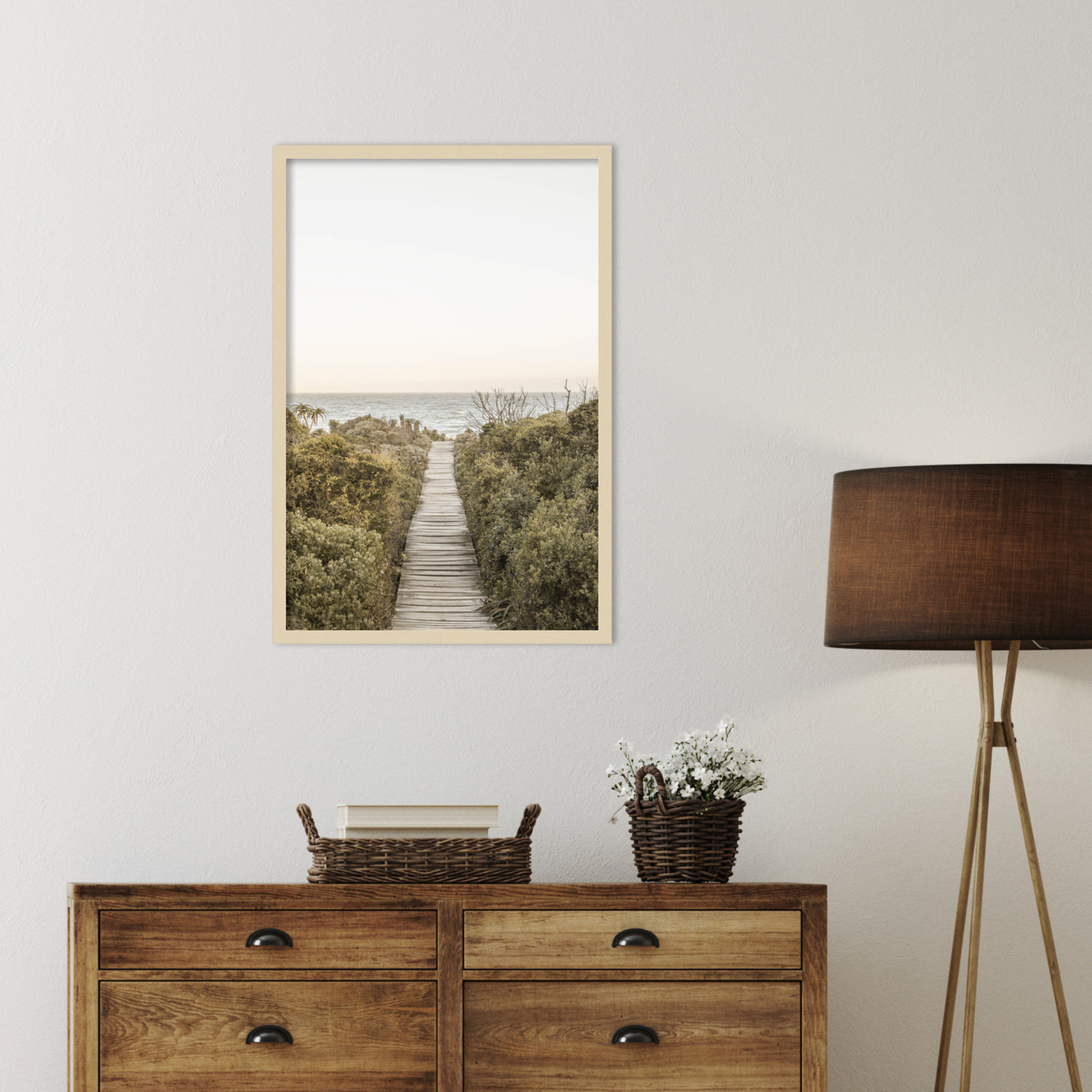 Partlow "Boardwalk" Print by Shot by Clint, Brown, 33" H x 23" W