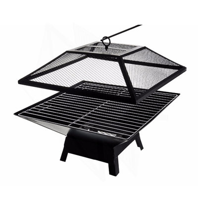 Petit foyer carré portable BBQ Party
