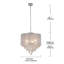 Lustre tambour 4 lumières avec accents de cristal Emry-139898621