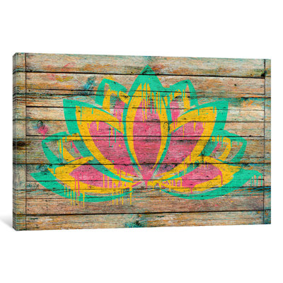Lotus Flower by Diego Tirigall - Wrapped Canvas Painting