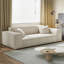 Coussin modulaire 74.80 "blanc 100% polyester-129579639-129579635