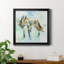 Renard sur bleu - Reproduction d'art sur toile encadrée-1015113118-1015113119