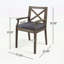 Chaise avec 2 coussins Perla