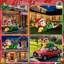 Elf géant allongé de 10 pi avec lumières DEL, décoration extérieure de Noël pour jardin de jardin, éclairage intégré pour la cour des Fêtes