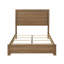 Meuble de chambre simple et grand lit simple classique 1pc noyer / châtaignier brun-1027965396