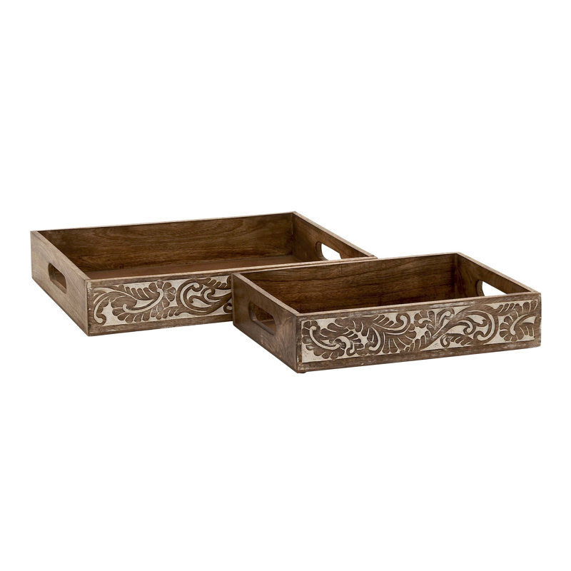 Ensemble de 2 plateaux