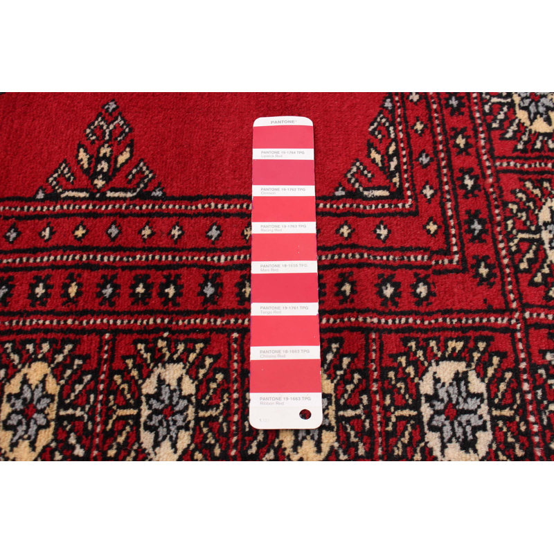 Tapis rouge 6 pi 8 po x 10 pi 0 po Finha Peshawar Bokhara
