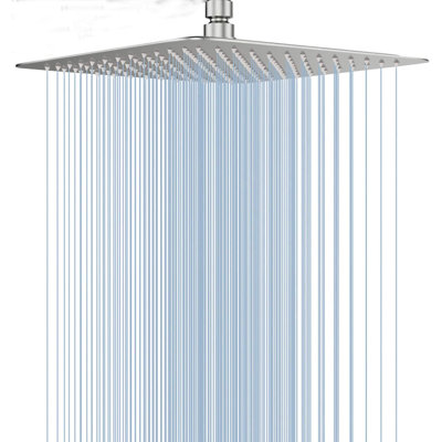 Pomme de douche carrée à haute pression 12 pouces SH-12-BG