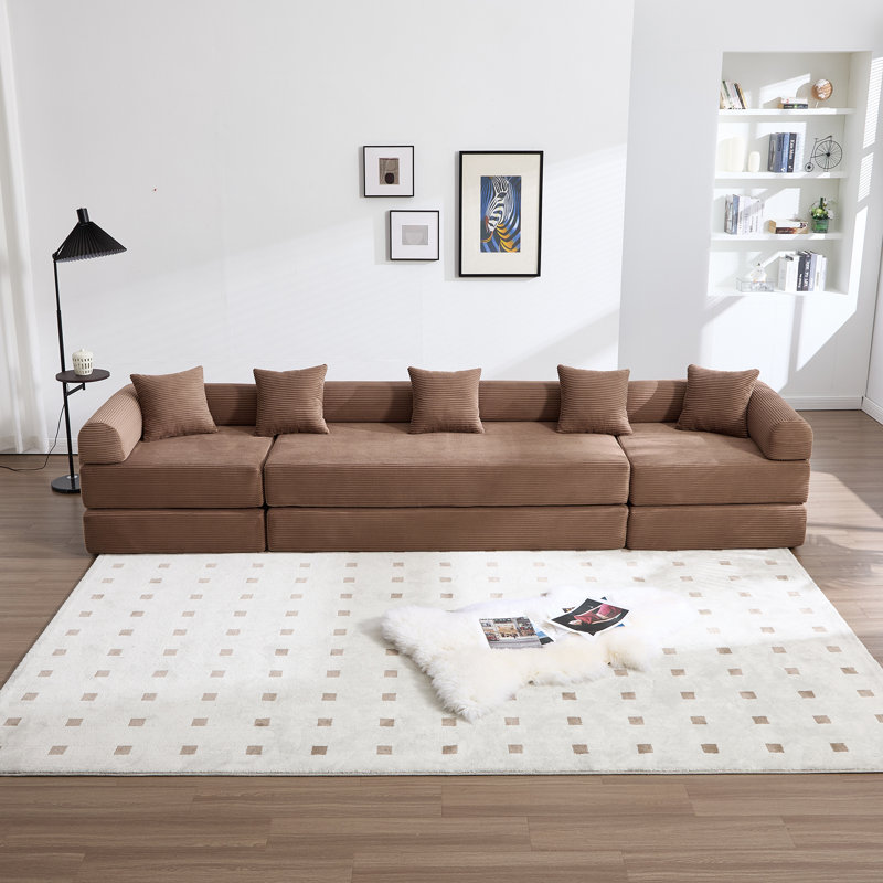 Canapé convertible pliant, Brun