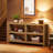 71-Inch Long Console Table With Storage Shelves, Wood Foyer Table For Entryway