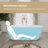63" Freestanding Bathtub Solid Surface Stone Resin Soaking Tub-106911487