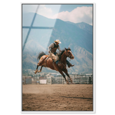 Bronc Rider Print by Oliver Gal