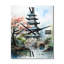 Asian Art Serene Pagoda III - Horloge murale asiatique-99630344