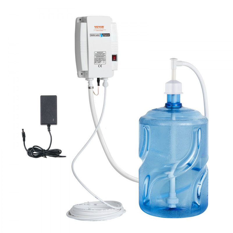 Bottled Water Dispenser Pump System , 110V 20ft US Plug High Flow Bottled Water Pump with Single Inlet , Water Dispenser Pump Compatible Use with Coffee/Tea Machines, Ice Makers