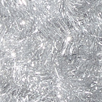 7.5‘ Silver Pencil Tinsel Artificial Christmas Tree