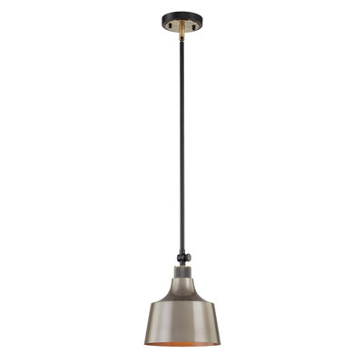Luminaire suspendu en forme de cloche à 1 lumière Chattahoochee