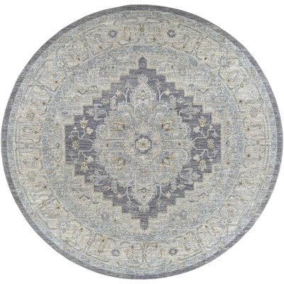 Tapis oriental gris / bleu Dielu