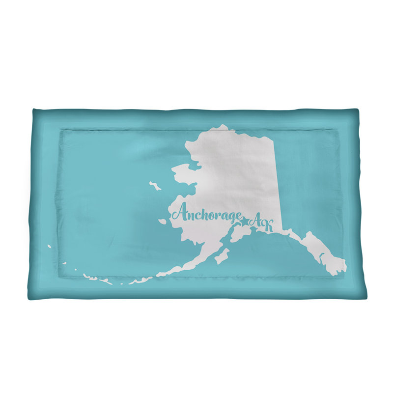Pillow Sham, King, Polyester, Teal