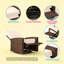 Fauteuil inclinable pivotant confortable en osier