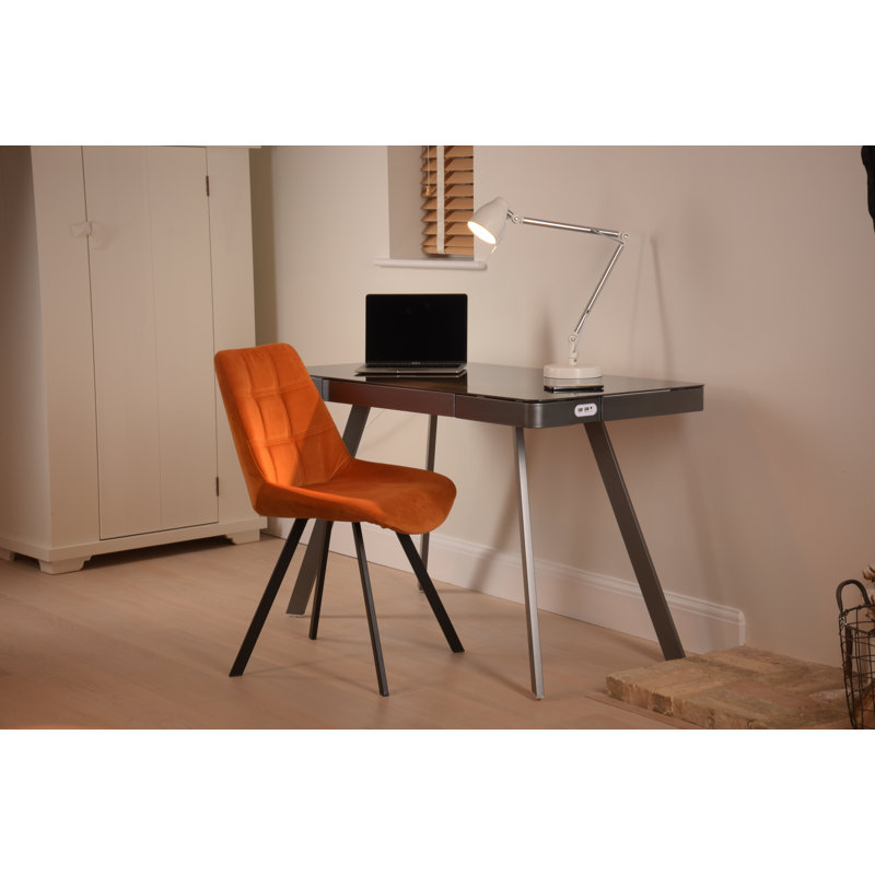 Westleigh Glass Top Writing Desk