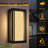 Chianna 14.55''H Dimmable LED Black Aluminum ETL Outdoor Wall Light with Dusk to Dawn-1240141764-1240654218